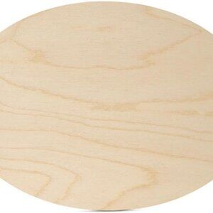 Wooden Oval Cutout 8.5 x 12 Inch, Bag of 3 Unfinished Wood Oval Cutout Shape 1/8